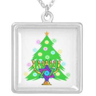 Chanukkah and Christmas necklace Interfaith Jewelry