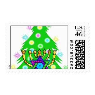 Chanukkah and Christmas stamp