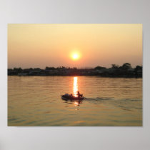 Chao Phraya River Sunset ... Ayutthaya, Thailand Posters