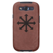 Chaosphere - Occult Magick Symbol on Red Leather casemate cases