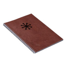 Chaosphere - Occult Magick Symbol on Red Leather Notebooks