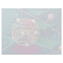 Chaotic orbits in green space dimension letterhead design
