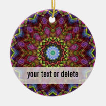 Chaotic Star Kaleidoscope Christmas Tree Ornaments