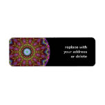 Chaotic Star Kaleidoscope Custom Return Address Label