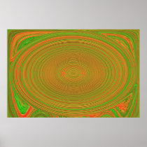 Chaotic swirl. posters