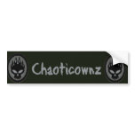 ChaoticOwnz Bumper sticker