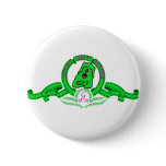 Chapa de Grin el perrito verde buttons