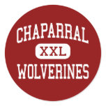 Chaparral - Wolverines - High - Parker Colorado Round Sticker