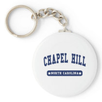Chapel Hill North Carolina College Style tee shirt keychains