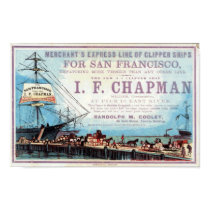 Chapman Clipper Ship Historical Repro Poster posters by Tradeview Chapman Clipper Ship Historical Repro Poster posters