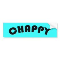 Chappy Bumper Sticker bumper stickers by thehatch Chappy Bumper Sticker bumper stickers