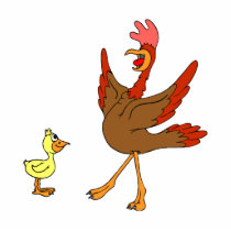Chappy & Chippy chicken photo sculptures