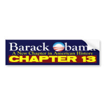 Chapter 13 bumper stickers