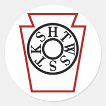 Chapter KeyStone Round Sticker