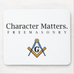 Character Matters.  Freemasonry Mouse Mats
