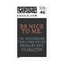 Character Mourning Postage