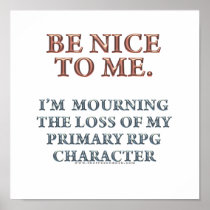Character Mourning Posters