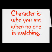 Character When No One Watching cards