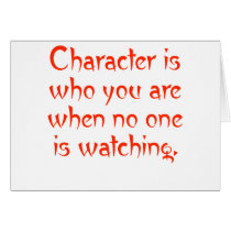 Character When No One Watching cards