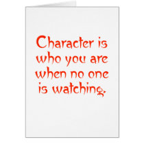 Character When No One Watching cards