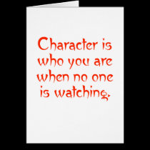 Character When No One Watching cards