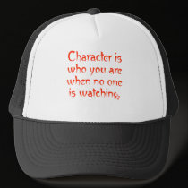 Character When No One Watching hats