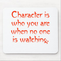 Character When No One Watching mousepads