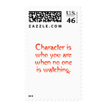 Character When No One Watching postage