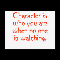 Character When No One Watching postcards