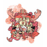 Characters Pink t-shirts by SteTop Characters Pink t-shirts