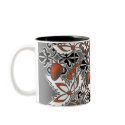 Charcoal and Red Organic mugs