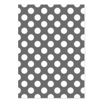 Charcoal and White Polka Dots business cards
