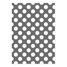 Charcoal and White Polka Dots Business Card