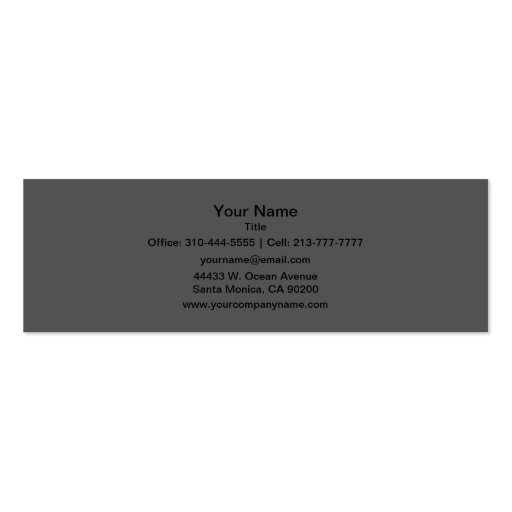 Charcoal Business Card Templates (back side)