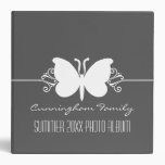 Charcoal Butterfly Swirls Binder (2 inch)
