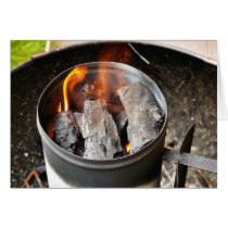 Charcoal Chimney Starter Greeting Cards