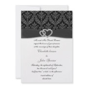 Black and white wedding invites by mgdezigns