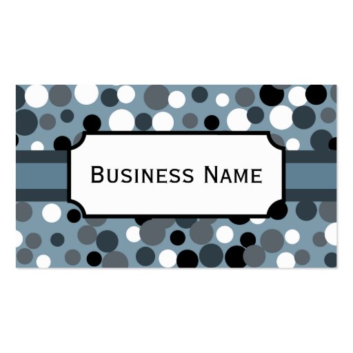 Charcoal Dots  Business Card