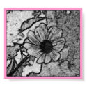 Charcoal flower - print