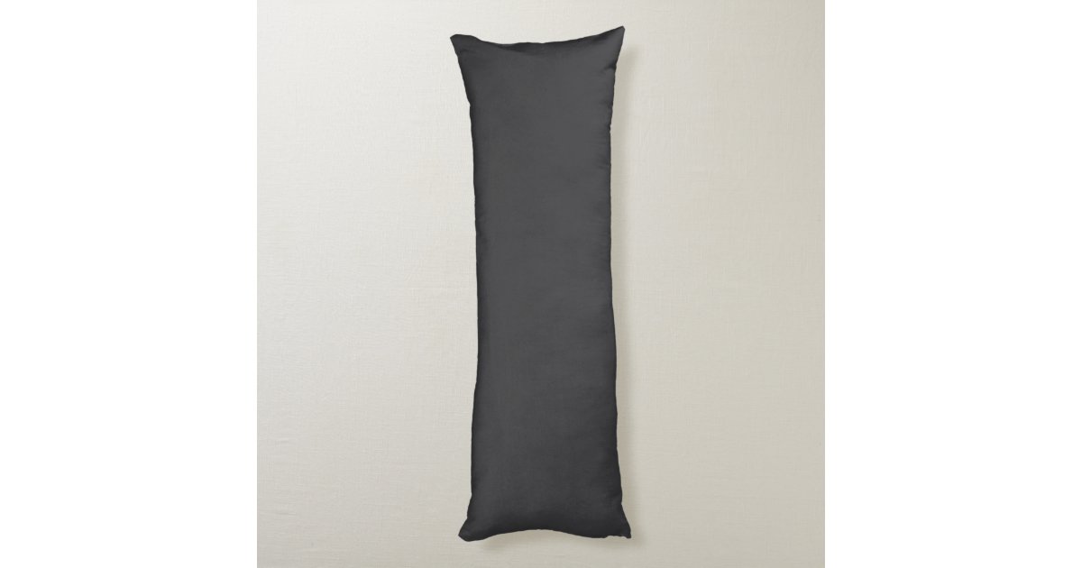 “Charcoal Gray” Body Pillow Zazzle