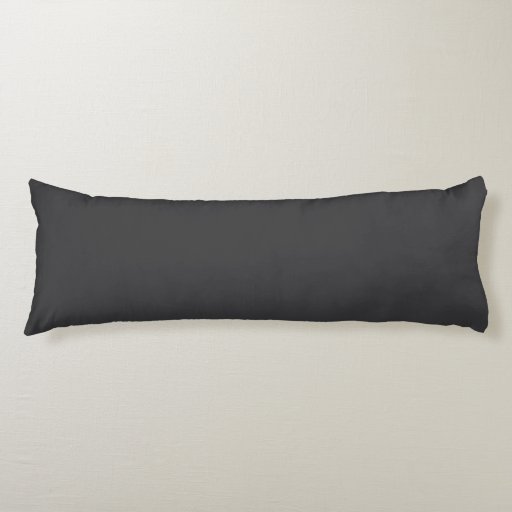 “Charcoal Gray” Body Pillow Zazzle