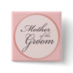 Charcoal gray light pink Mother of the Groom buttons