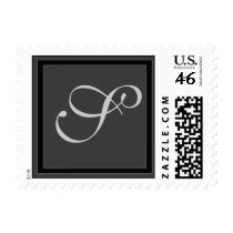 Charcoal gray monogram stamp - LETTER S by aslentz Charcoal gray monogram stamp - LETTER S
