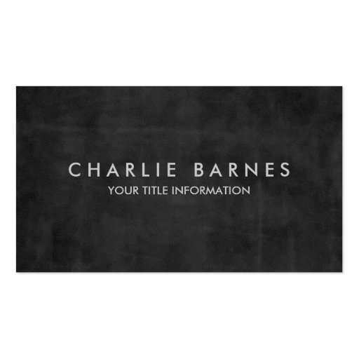 Charcoal Grunge Business Card