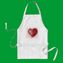 Charcoal Heart aprons by DonnaSK Charcoal Heart aprons