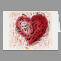Charcoal Heart cards
