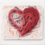 Charcoal Heart mousepads
