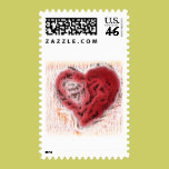 Charcoal Heart stamps