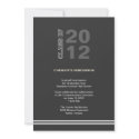 Charcoal sport stripe graduation class invitation invitation
