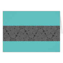 Charcoal Triangle Knot Band Card cards